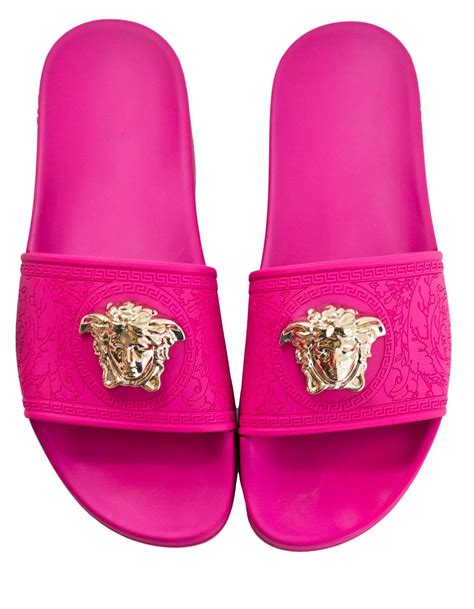 hot pink versace shoes|Versace pink platform shoes.